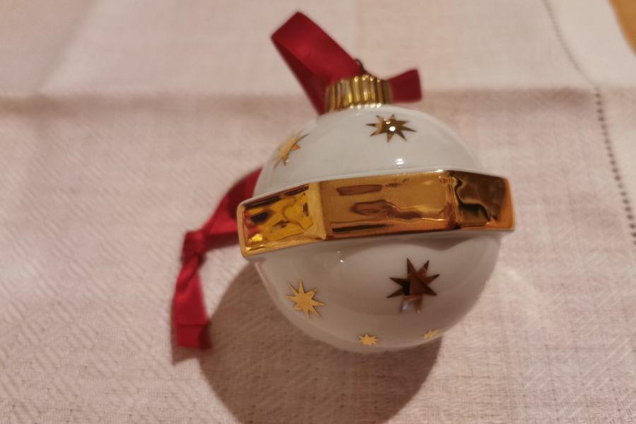 11x Arzberg Weihnachtsbaumschmuck aus Porzellan 11 Stück - Bild 5