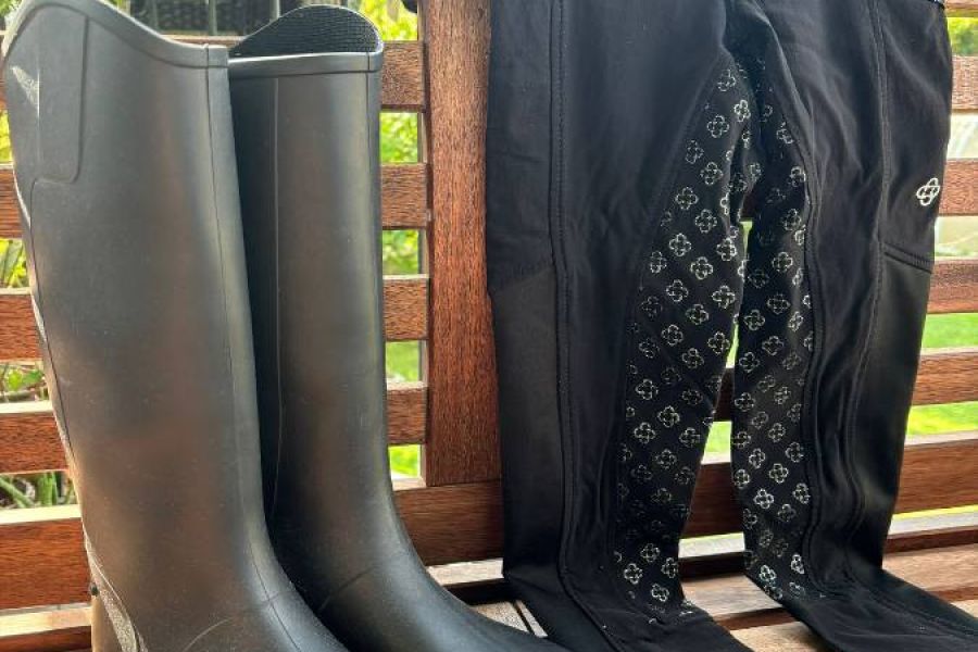 Reitstiefel Gr. 35 und Reithose Gr. 134/140 - Bild 1