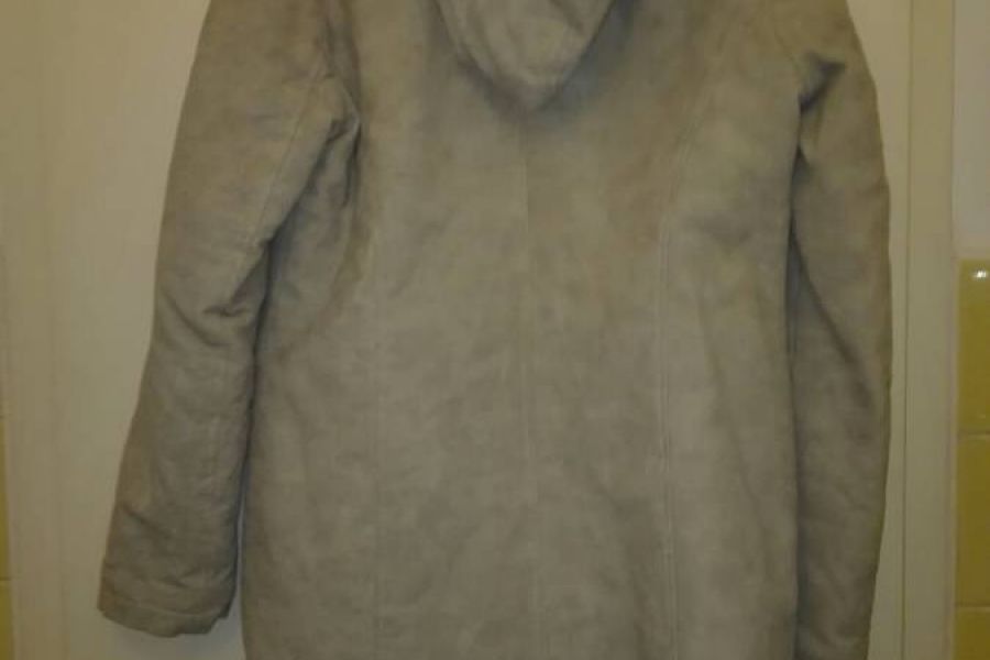 Beige Jacke im Montgomery Stil für Damen oder Herren - Bild 2