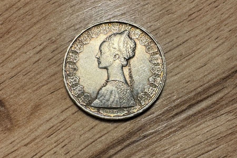 500 LIRE ARGENTO ANNO 1967 Tre Caravelle Repubblica Italiana - Bild 2