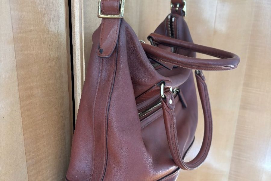 Vintage coach Leder Tasche - Bild 3