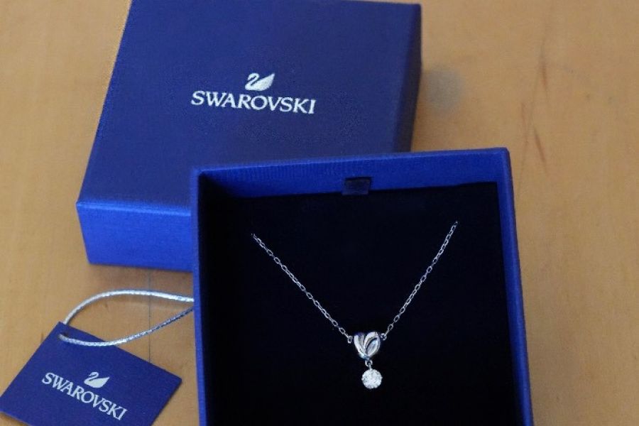 Swarovski Halskette mit Herz und Diamant - Bild 1