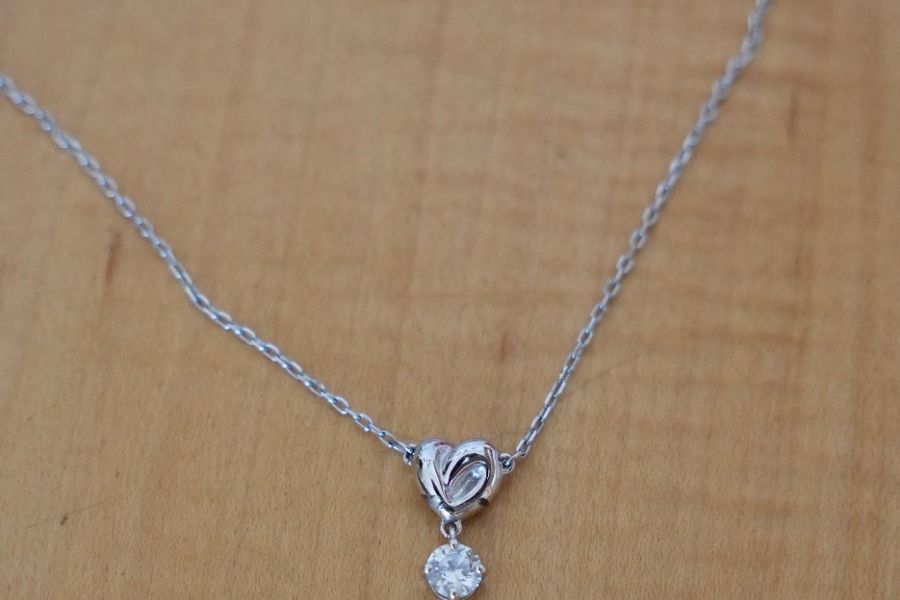 Swarovski Halskette mit Herz und Diamant - Bild 2