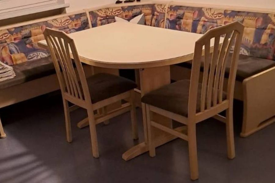 Eckbank, 2 Stühle und Tisch - Bild 1