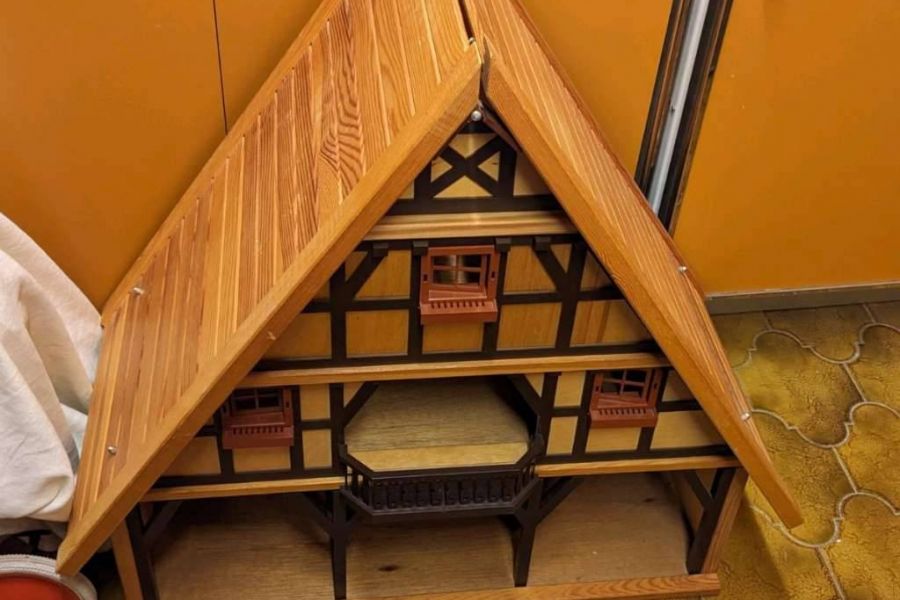 Puppenhaus aus Holz, Vintage - Bild 1