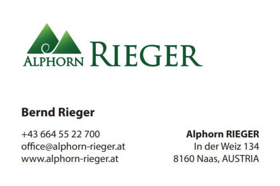 Alphorn Rieger Spitzenklasse Fichte Tonart F - Bild 12