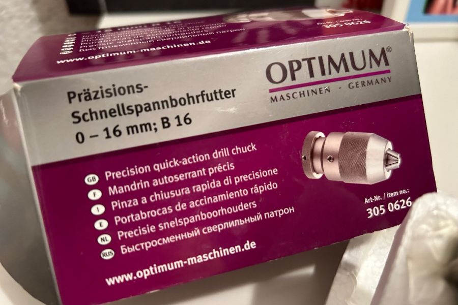 Optimum Präzisions-Schnellspannbohrfutter - 0-16 mm - B16 - Bild 2