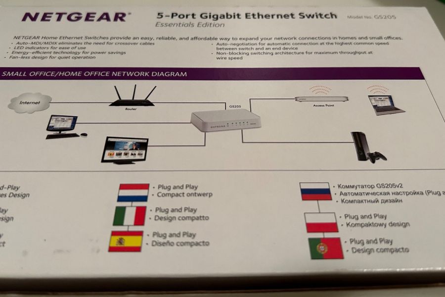 Netgear 5-Port Gigabit Ethernet Switch Neu - Bild 2