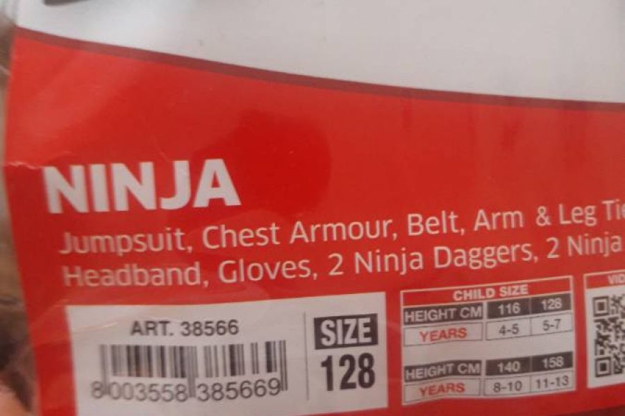 Ninja Faschingskostüm - Bild 2