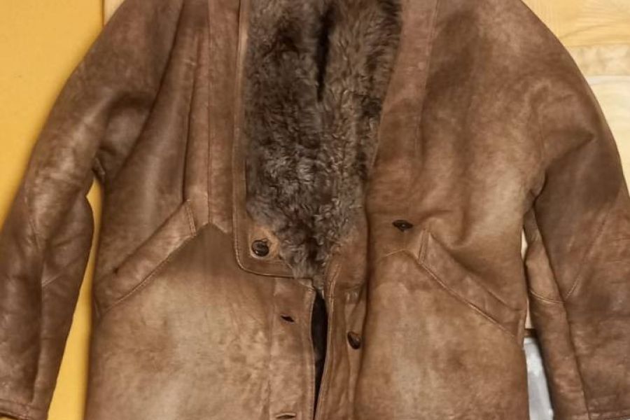 Lederjacke mit Fell - Bild 1