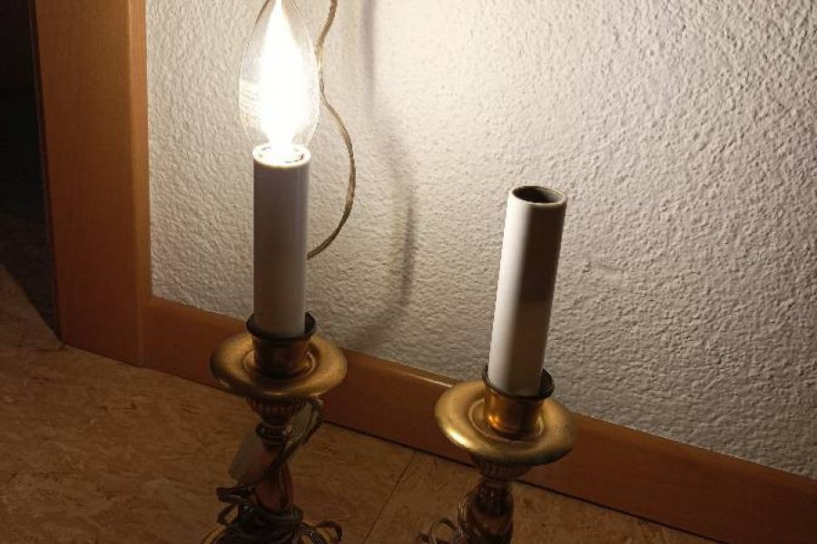 2 schöne Messing Kerzenständer - Bild 1