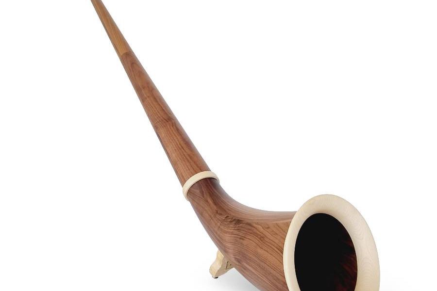 Rieger Alphorn Modell Deluxe Walnuss Tonart F - Bild 1
