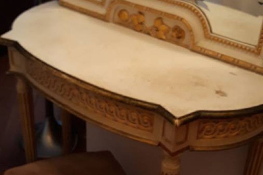 Antiker Spiegel Console Ludwig XVI + Beistelltisch - Bild 1