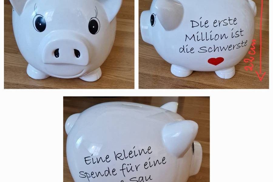 Schwein Spardose - Bild 1