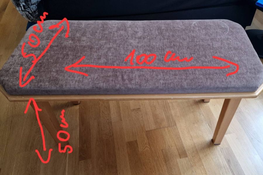 Gepolstert Sitzbank - Bild 1