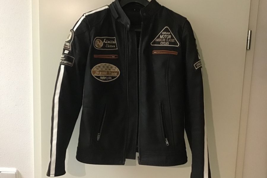 Oldschool Vintage Herren Motorrad Lederjacke Gr.50 - Bild 1