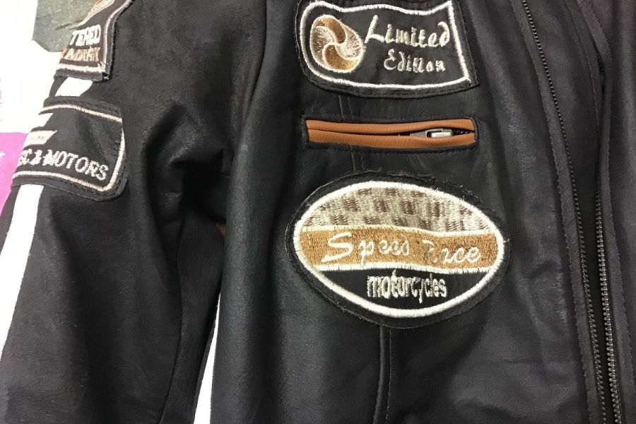 Oldschool Vintage Herren Motorrad Lederjacke Gr.50 - Bild 3