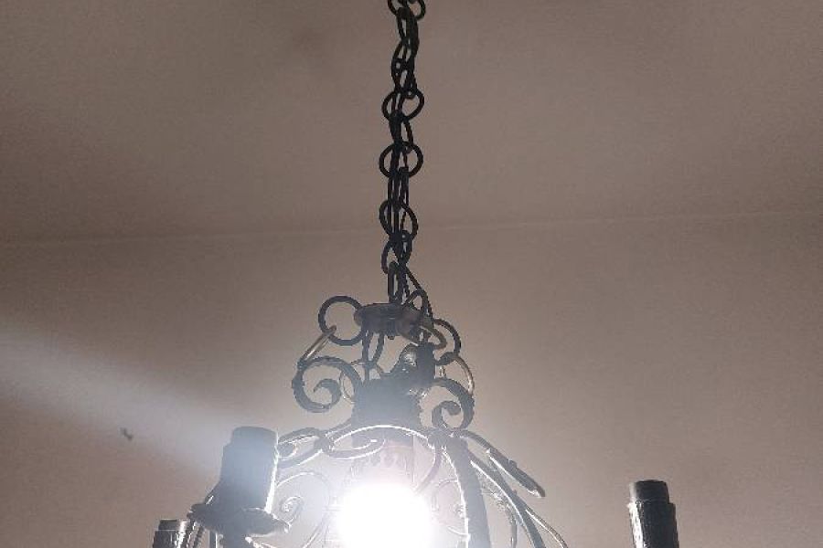 Lampadario in ferro battuto - Bild 1