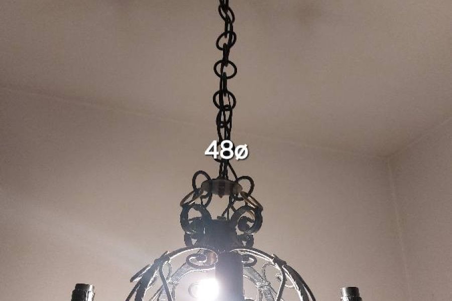 Lampadario in ferro battuto - Bild 2