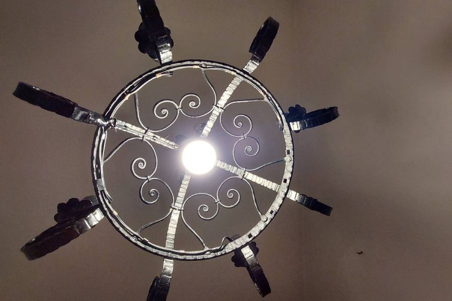 Lampadario in ferro battuto - Bild 3