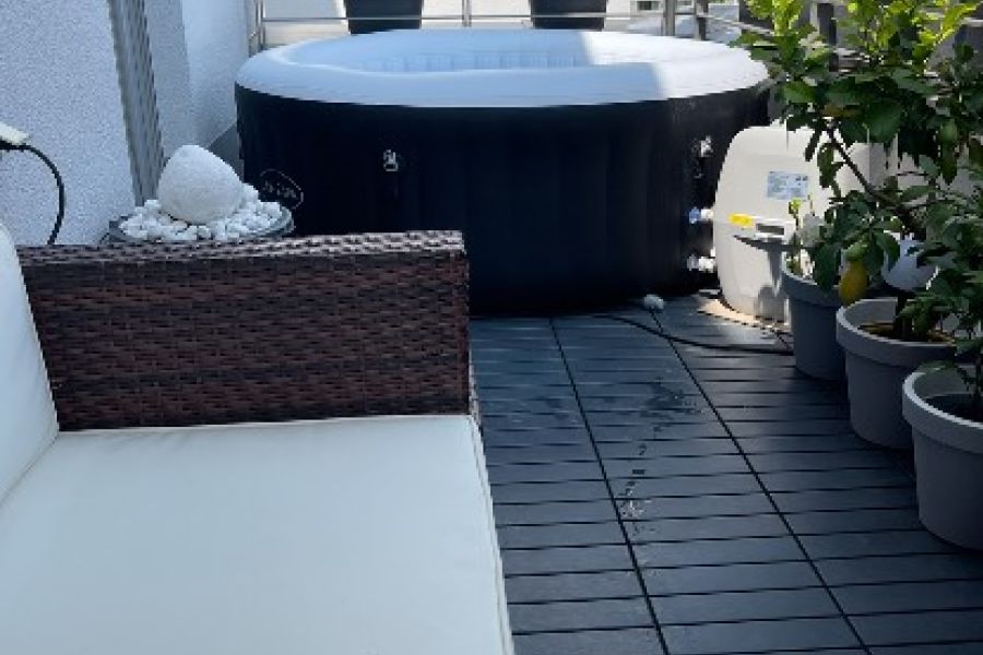 9 qm Balkon Platten von Ikea Dunkelgrau - Bild 2