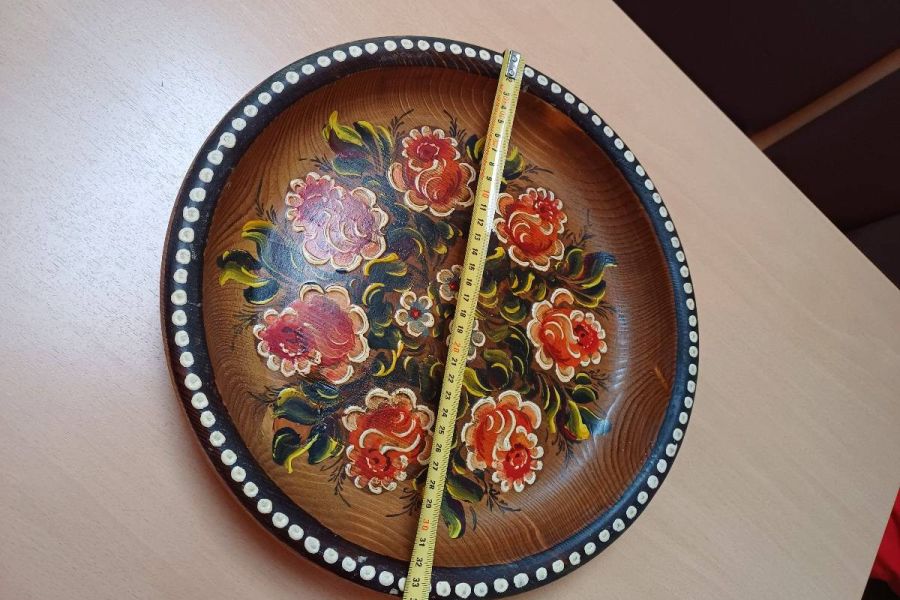 Sehr schönes handbemaltes Holzteller - Bild 3
