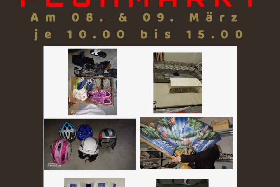 Morgen am 08.und am 09. März ist Hausflohmarkt - Bild 1