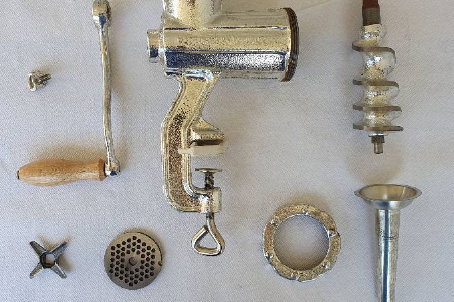 Vintage handbetriebene Fleischhackmaschine PORKERT - Bild 2