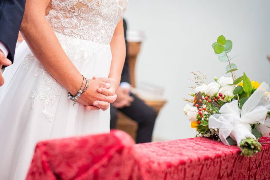 Hochzeitskleid der Marke Schantal, Größe 36 - Bild 4