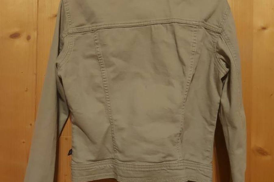 Secondhand: Jeansjacke (blasses Grau/Braun) - Bild 3