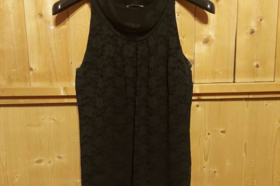Secondhand: elegantes schwarzes Kleid mit Spitze - Bild 1