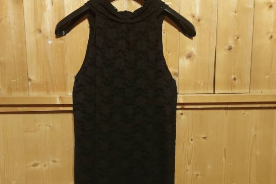 Secondhand: elegantes schwarzes Kleid mit Spitze - Bild 2