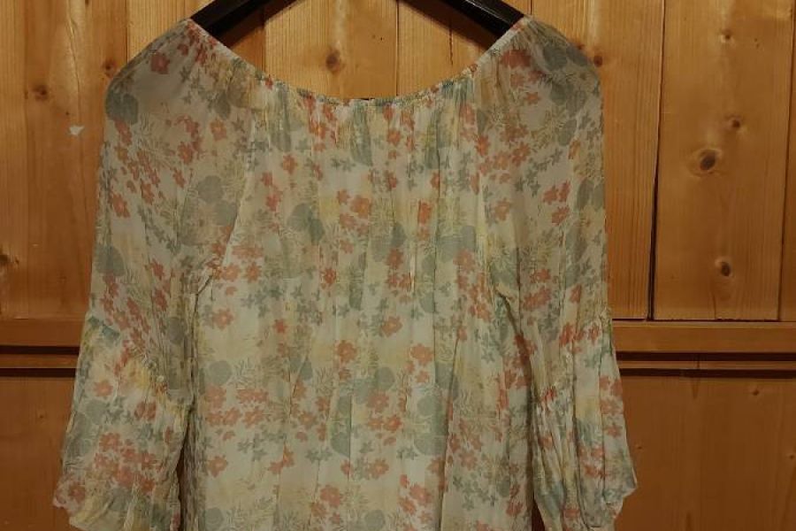 Secondhand: geblümte Bluse - Bild 2