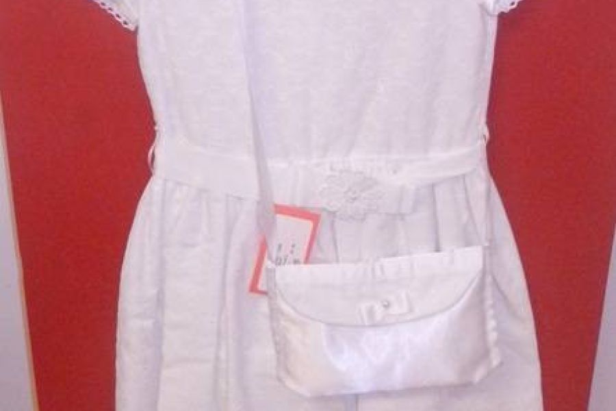 Erstkommunionskleid mit Bolero und Tasche - Bild 1