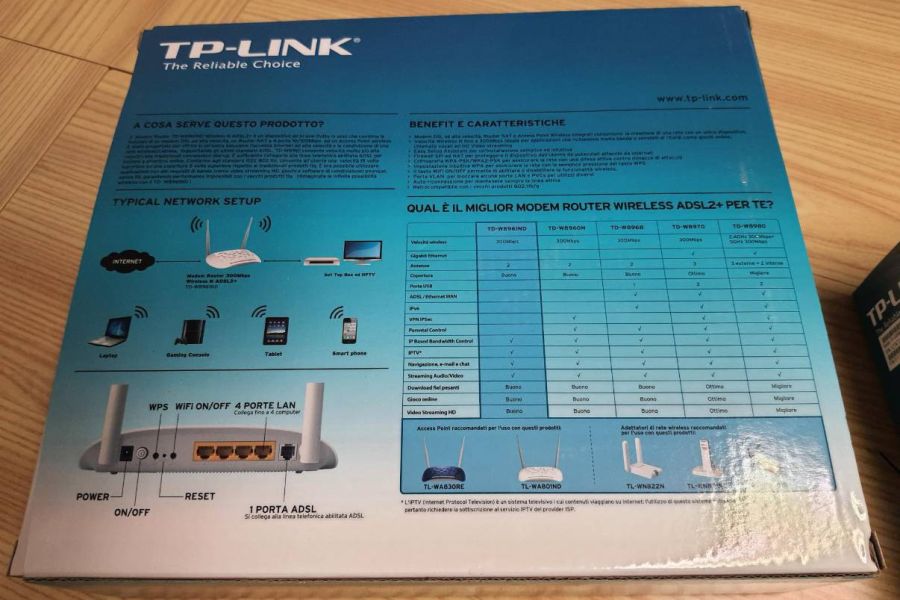 TP LINK MODEM ROUTER  - ADSL 2+ Wireless N 300 Mbps - Topzustand - Bild 3