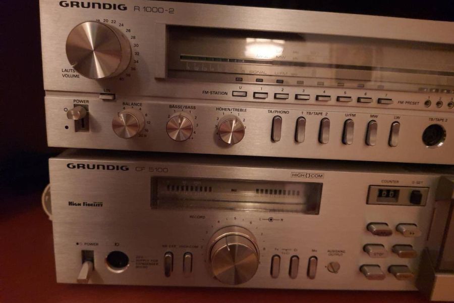 Grundig - Stereo Kassettendeck -Mod. CF 5100  mit Mod. R-1000-2 TOP - Bild 3