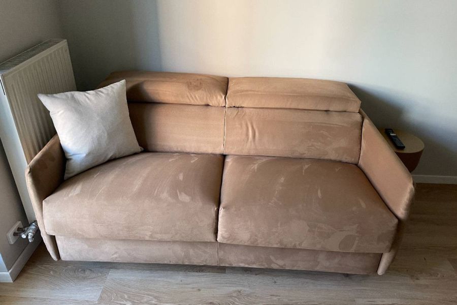 Neuwertiges Designer Schlafsofa, braun wg. falschen Maßen zu verkaufen - Bild 3