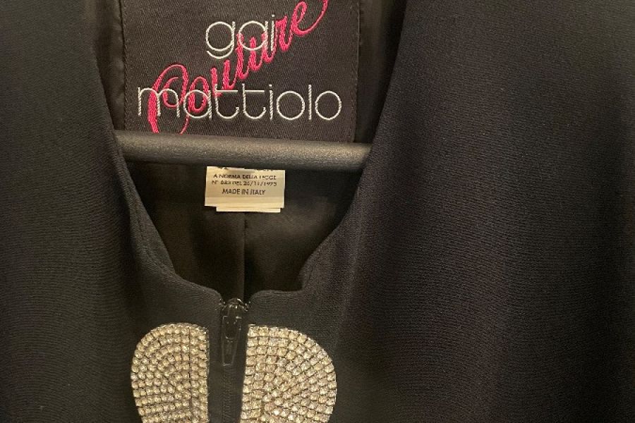 Designerjacke schwarz Gai Mattiolo Couture Konfektionsgröße 46 - Bild 4