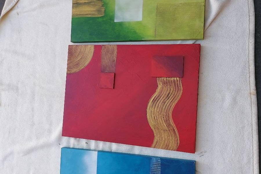Moderne,gemalte acryl Bilder - Bild 3