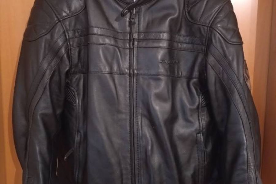 Motorradjacke Leder Herren Gr XL - Bild 1