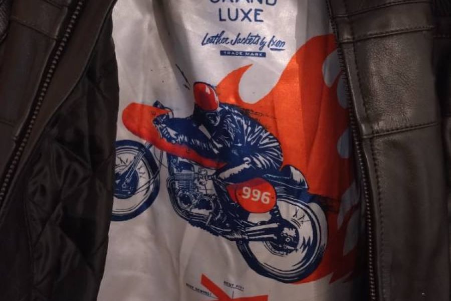 Motorradjacke Leder Herren Gr XL - Bild 4