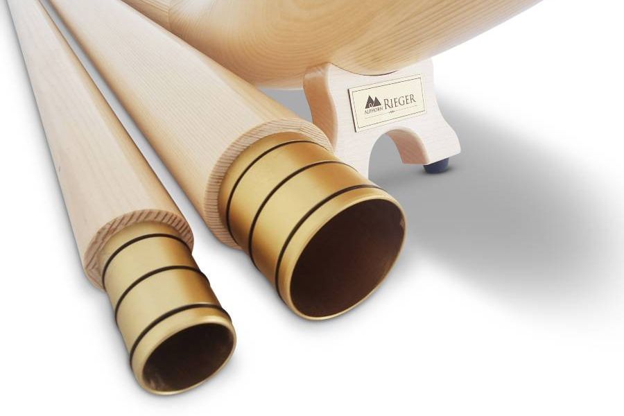 Alphorn RIEGER Classic Fichte Tonart F KOMPLETTSET - Bild 5