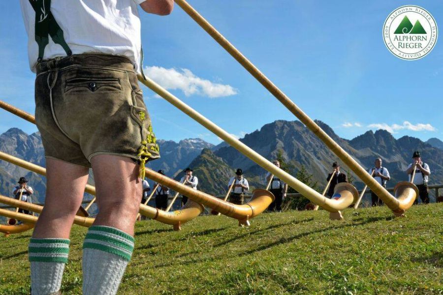 Alphorn RIEGER Classic Fichte Tonart F KOMPLETTSET - Bild 10