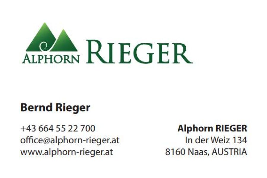 Alphorn RIEGER Classic Fichte Tonart F KOMPLETTSET - Bild 11