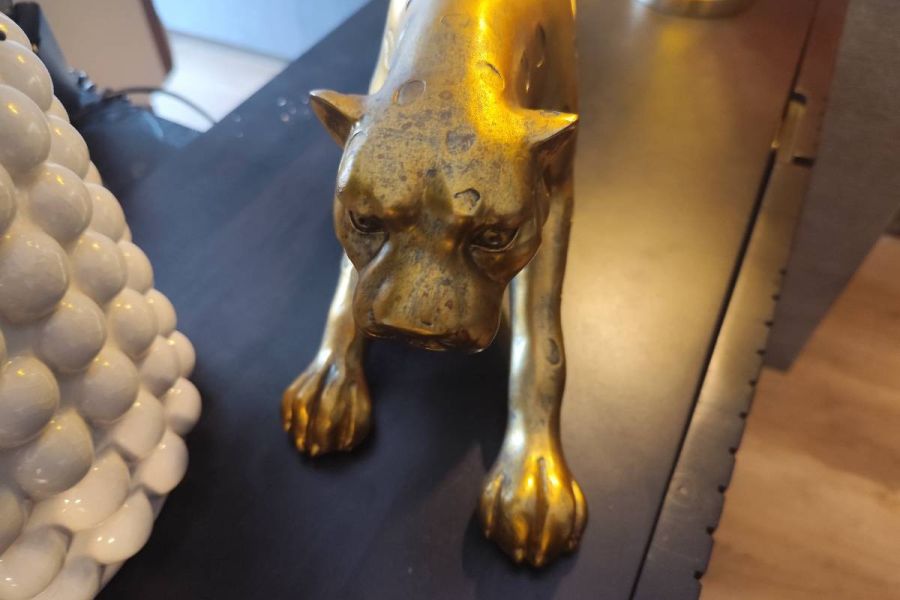 Luxusartikel - Leopard Farbe Gold. - Bild 3