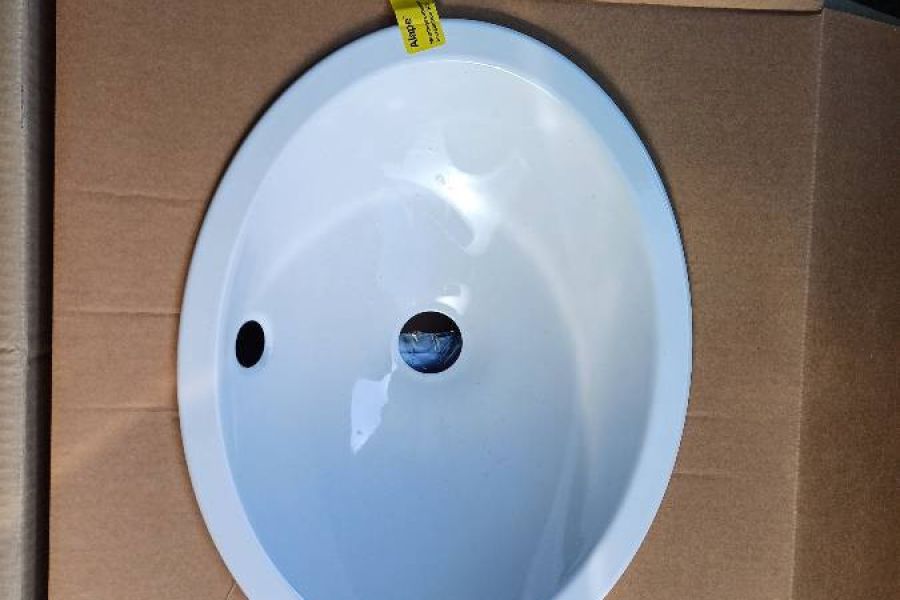 NEU - kleines Waschbecken mit Ablaufrohren - Bild 1