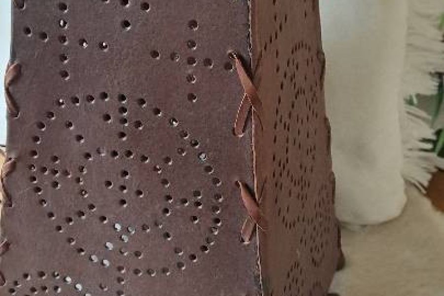 Lampe aus Lederhandwerk - Bild 1