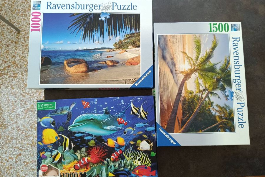 3 vollständige und hochwertige Puzzle - Bild 1