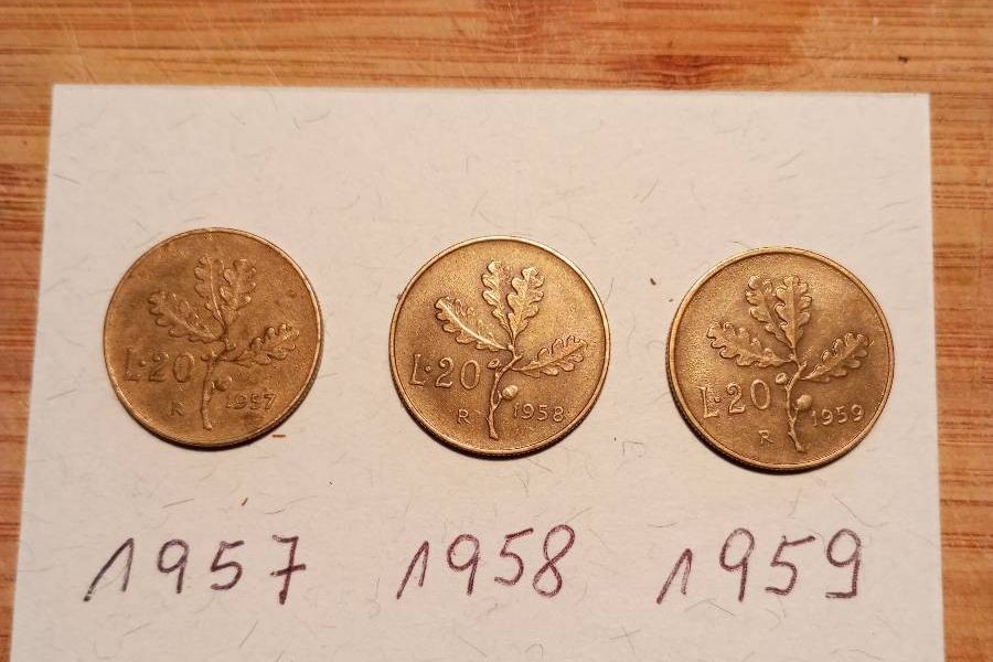 20 Lire Münzen - Bild 2
