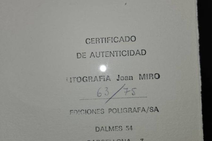 Lithographie von Joan Miró - Bild 2